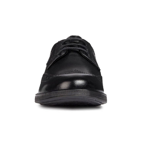 Geox Girls School Black Lace up J Agata D Shoes