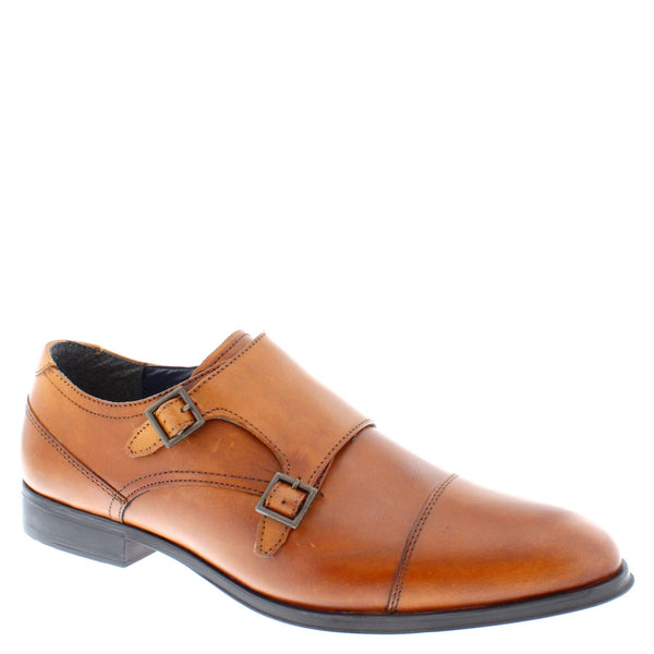 Thomas Crick Boycie Men's Leather Double Strap Monk Shoes