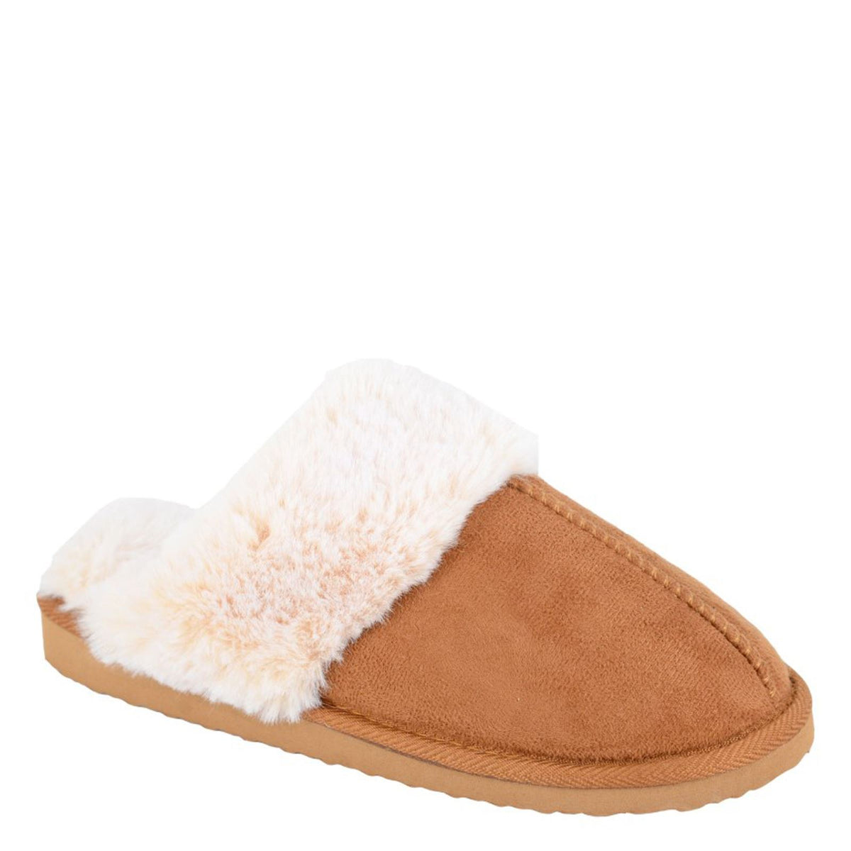 Sleepers Jeanie Faux Fur Cuff Mule Slippers