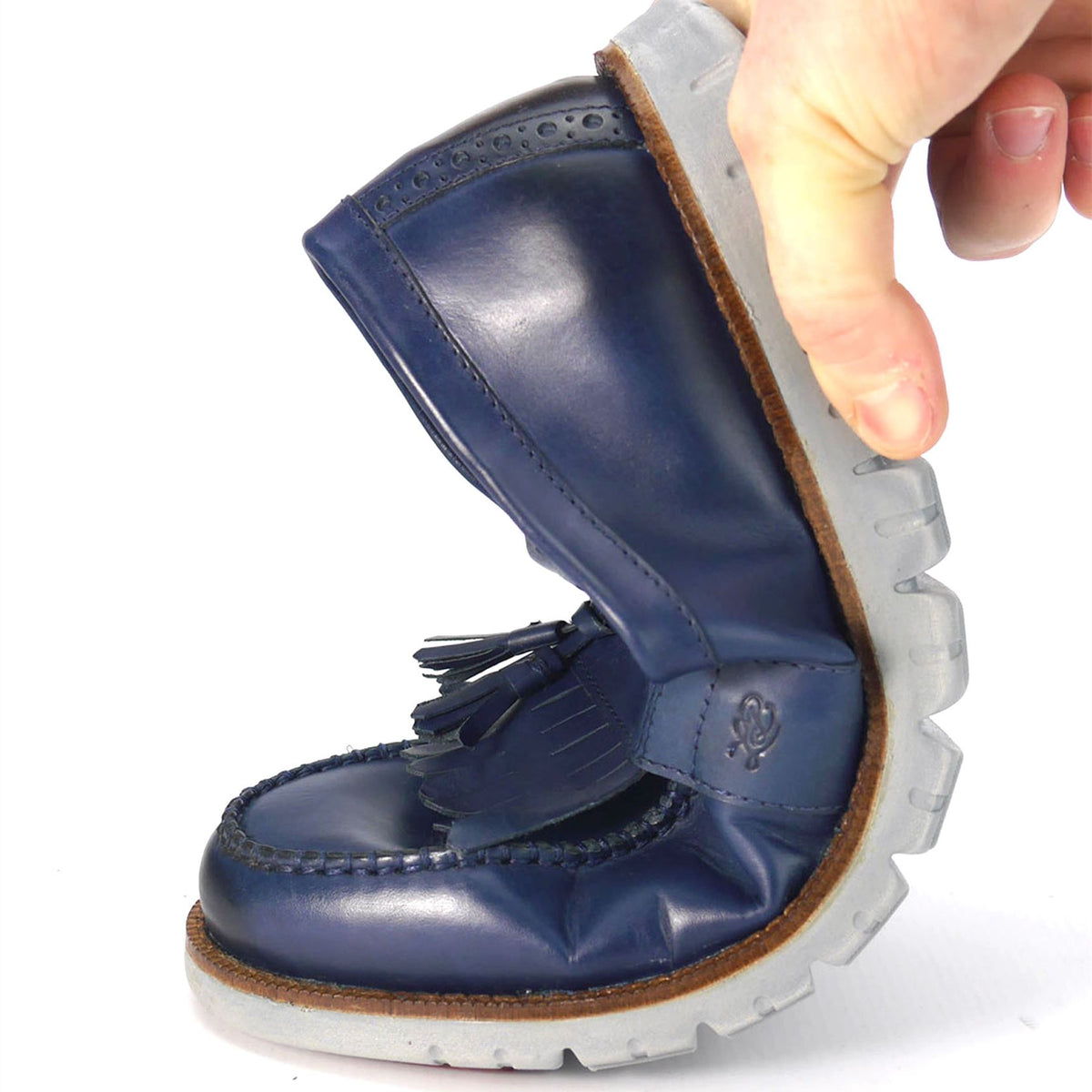 London Brogues Gatz Loafer Leather Lightweight Flexible Mens Shoes