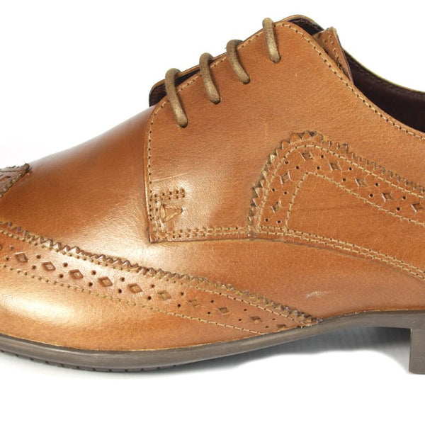 POD Ceres Pointed Toe Mens Leather Lace Up Brogues Formal Casual Shoes