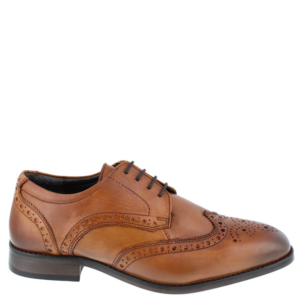HX London Barbican Men's Leather Brogue Shoes