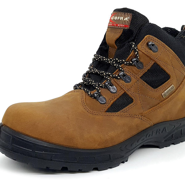 Cofra Toronto Brown Gore-Tex S3 Safety Brown Leather Work Boots