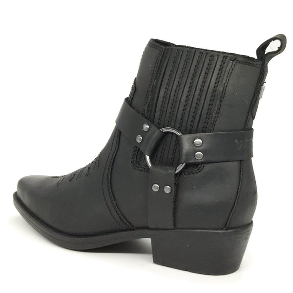 Wrangler Tex Strap Mid Cowboy Western Pull On Chelsea Leather Boots