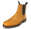 Charles Horrel England CH2001 Welted Brogue Chelsea Tan Mustang Dealer Boots