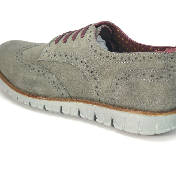 London Brogues Gatz Derby Suede Lightweight Flexible Mens Shoes