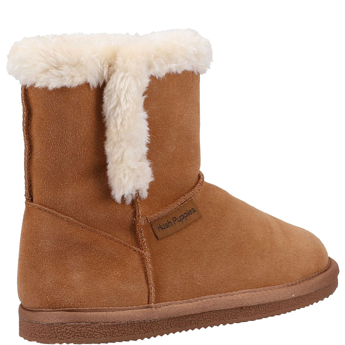 Hush Puppies Ashlynn Kids' Faux Fur Bootie Slippers