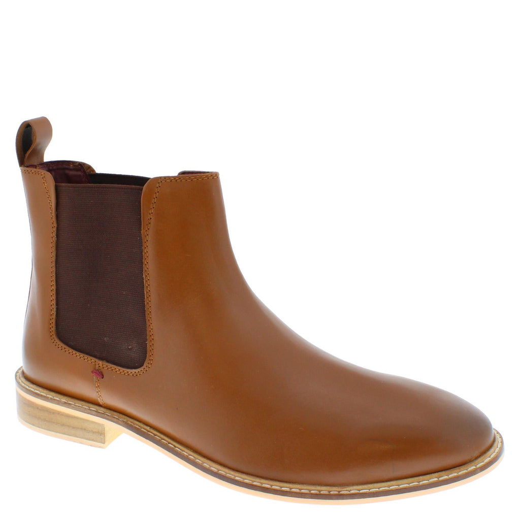Frank James Bromley Leather Ankle Chelsea Pull On Mens Boots