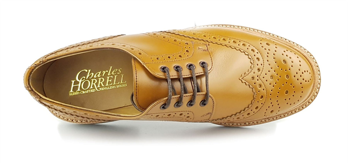 Horrel Charles Horrel England CH2010 Brogue Leather Welted Lace Mens Commando ...