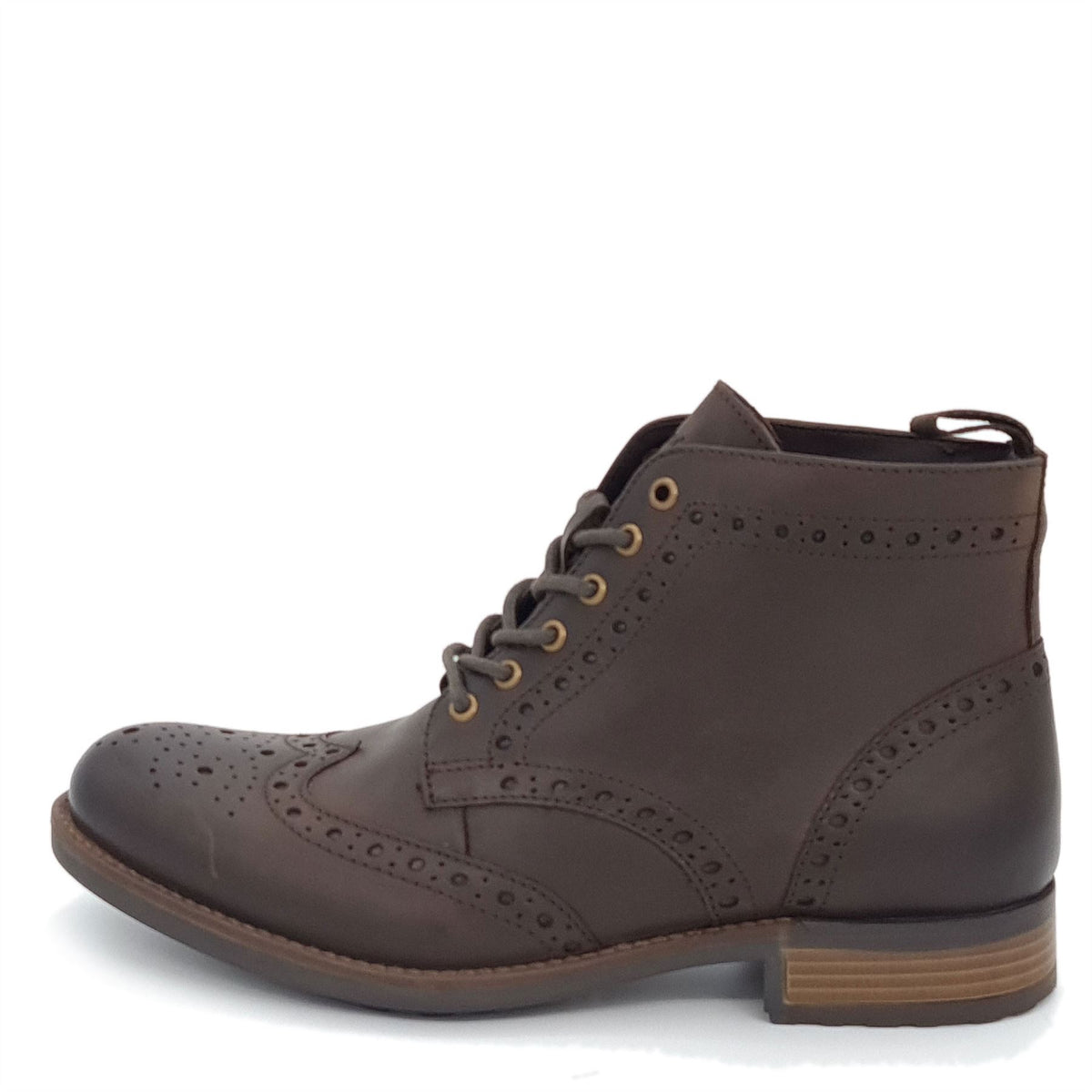 Kingston Brogue Lace Up Leather Boots