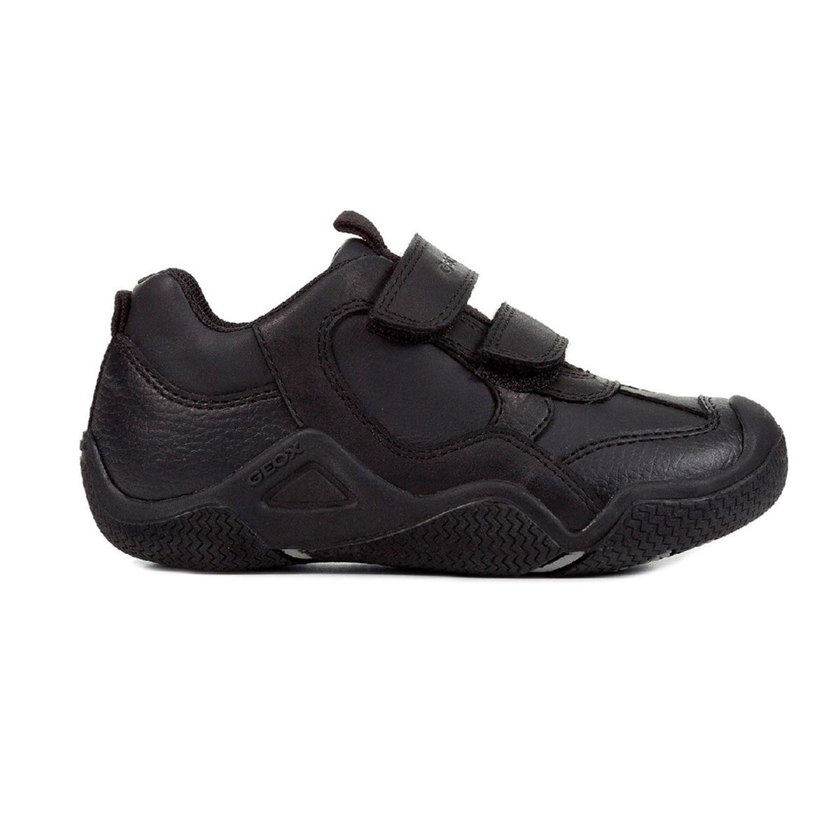 Geox Boys School Black J Wader A Touch Fastening Shoes