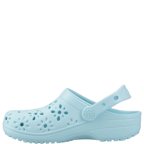 Crocs Kids' Classic Floral Cut Out Clogs