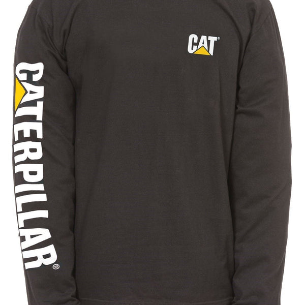 Caterpillar Trademark Banner Long Sleeve T-Shirt