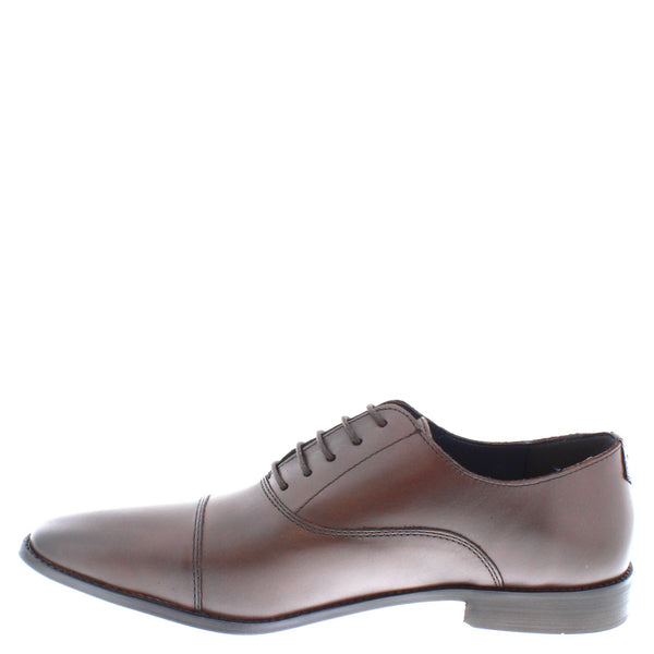 Thomas Crick Men's Leather Lace Up Oxford Cap Shoes