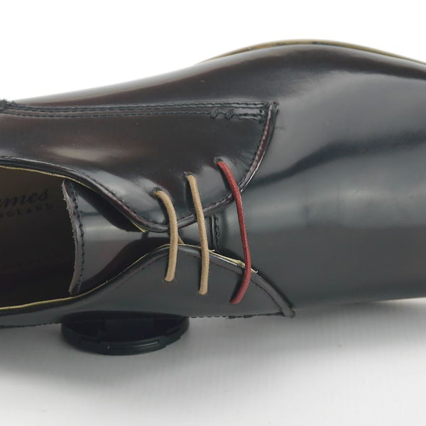 Frank James Shoreditch Mens Leather Hi Shine Lace Up Gibson Formal Shoes