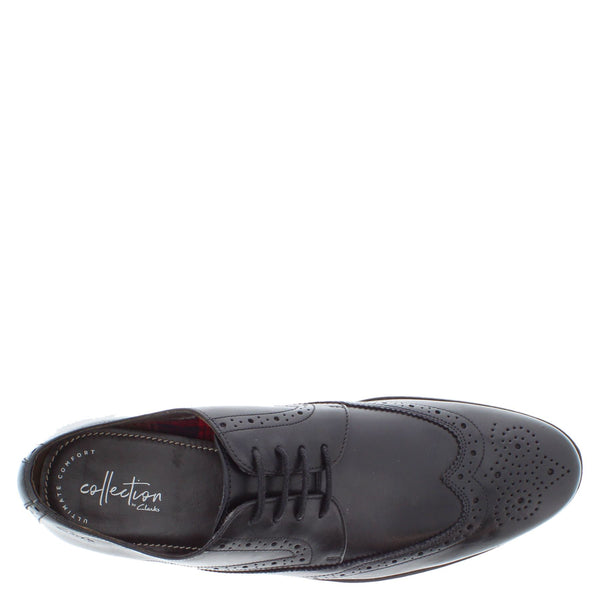 Clarks Chart Limit G Fit Lace Up Brogue Shoes