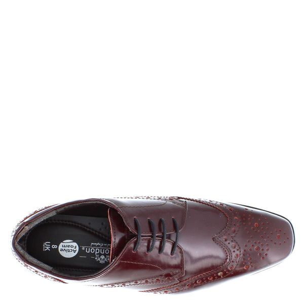 HX London Barbican Men's Leather Brogue Shoes