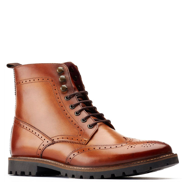 Base London Boone Lace Up Brogue Boots