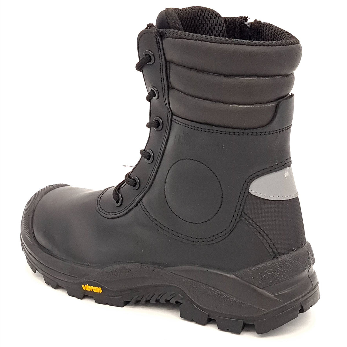 U-Power Leopard Leather Work Hi Leg Vibram Lace Up Toecap Midsole Work Boots
