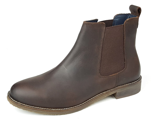 Frank James Aintree Ladies Leather Pull On Chelsea Boots