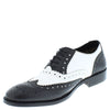 Frank James Redford Mens Leather Lace Up Wingtip Formal Gatsby Evening Brogue Shoes