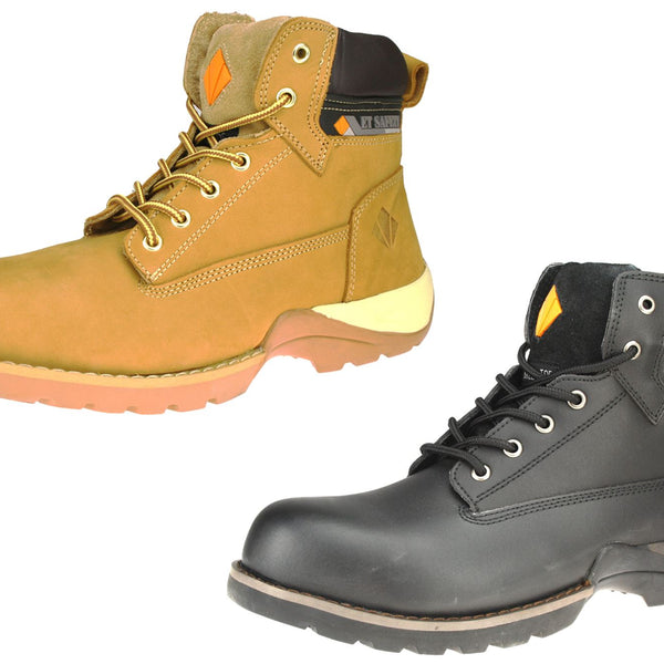 ET Safety GC0004 Leather Steel Toecap SB Lace Up Work Boots