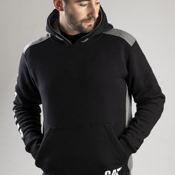 Caterpillar Logo Panel Hooded Sweatshirt