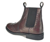 Frank James Benchgrade Evesham Leather Welted Chelsea Brogue Dealer Boots Rubber Sole