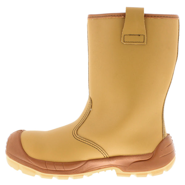 Jallatte Jalfrigg S3 J0652 Honey Tan Leather Metal Free Toecap and Midsole Rigger Boots
