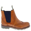 Frank James Boughton Leather Pull On Mens Chelsea Dealer Boots