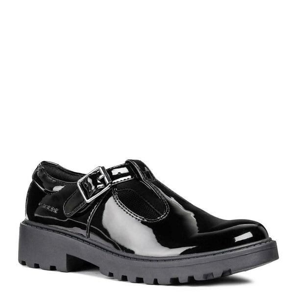 Geox Girls School Buckle J Casey G. E Shoes