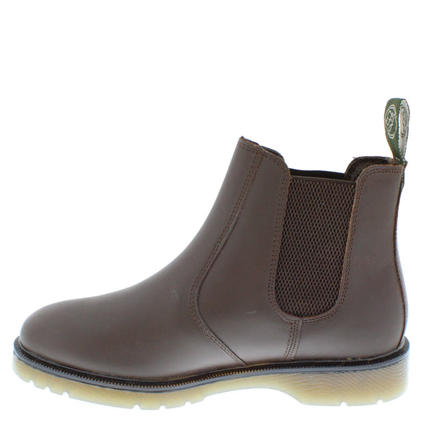 Frank James Naseby Mens Leather Chelsea Dealer Pull On Boots