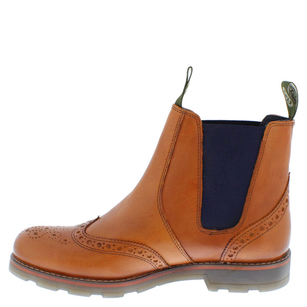 Frank James Boughton Leather Pull On Mens Chelsea Dealer Boots