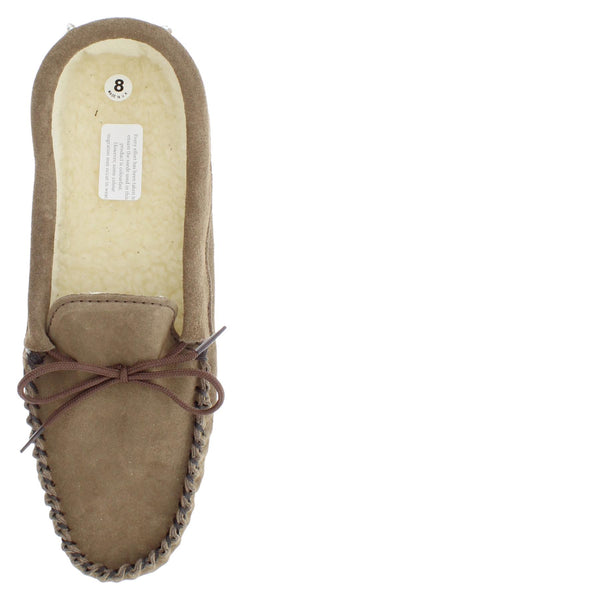 Coopers Suede Fleece Lined Soft Sole Mens Moccasin Slippers Made In England