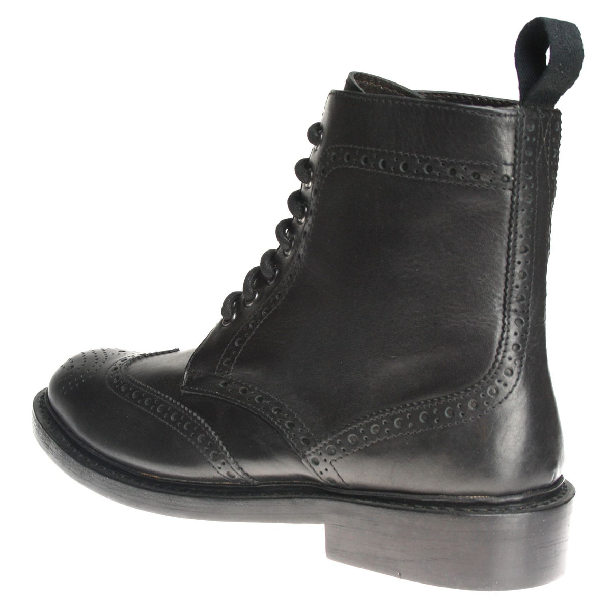 Frank James Benchgrade Moreton Leather Sole Welted Lace Up Brogue Dealer Boots