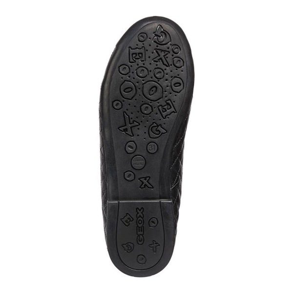 Geox Girls Black Elasticated Plie' Junior School Shoes