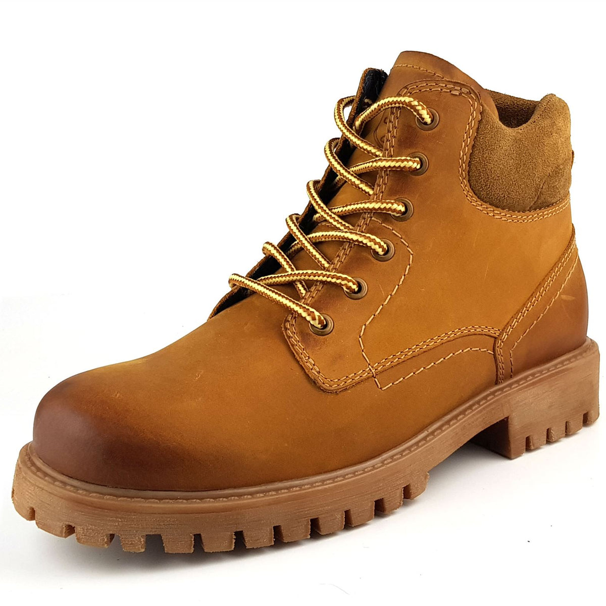 Frank James Bisley Mens Leather Lace Up Yuma Commando Casual Boots