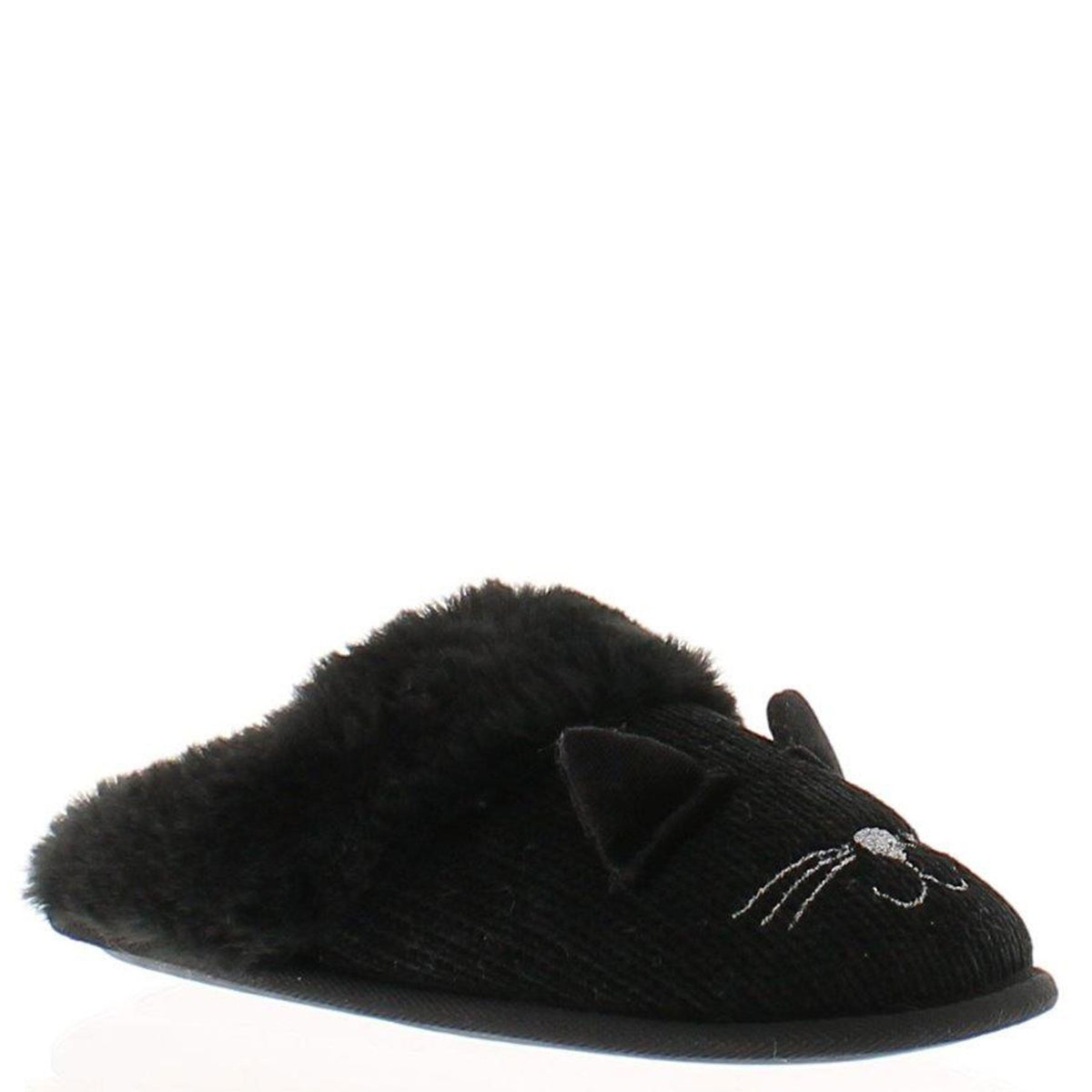Cozipawz Kitz Cosy Faux Fur Cat Mule Slippers