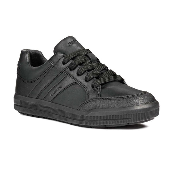 Geox Boys School Black Lace up J Arzach B. D Trainers