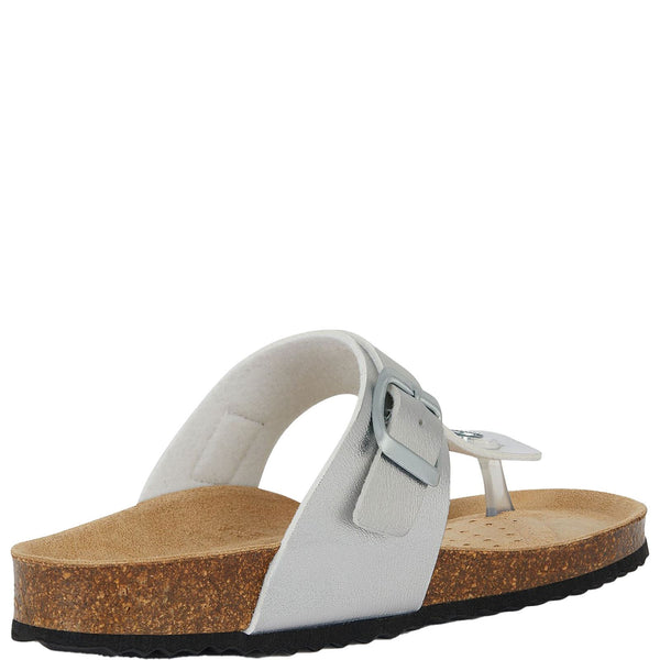 Geox D Brionia Metal Women's Slip On Thong Sandals