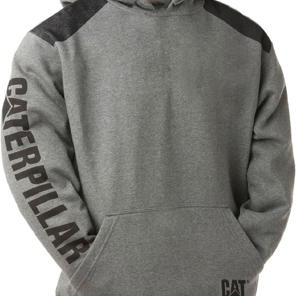 Caterpillar Logo Panel Hooded Sweatshirt