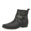 Wrangler Tex Strap Mid Cowboy Western Pull On Chelsea Leather Boots