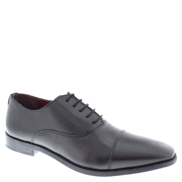 Thomas Crick Men's Leather Lace Up Oxford Cap Shoes