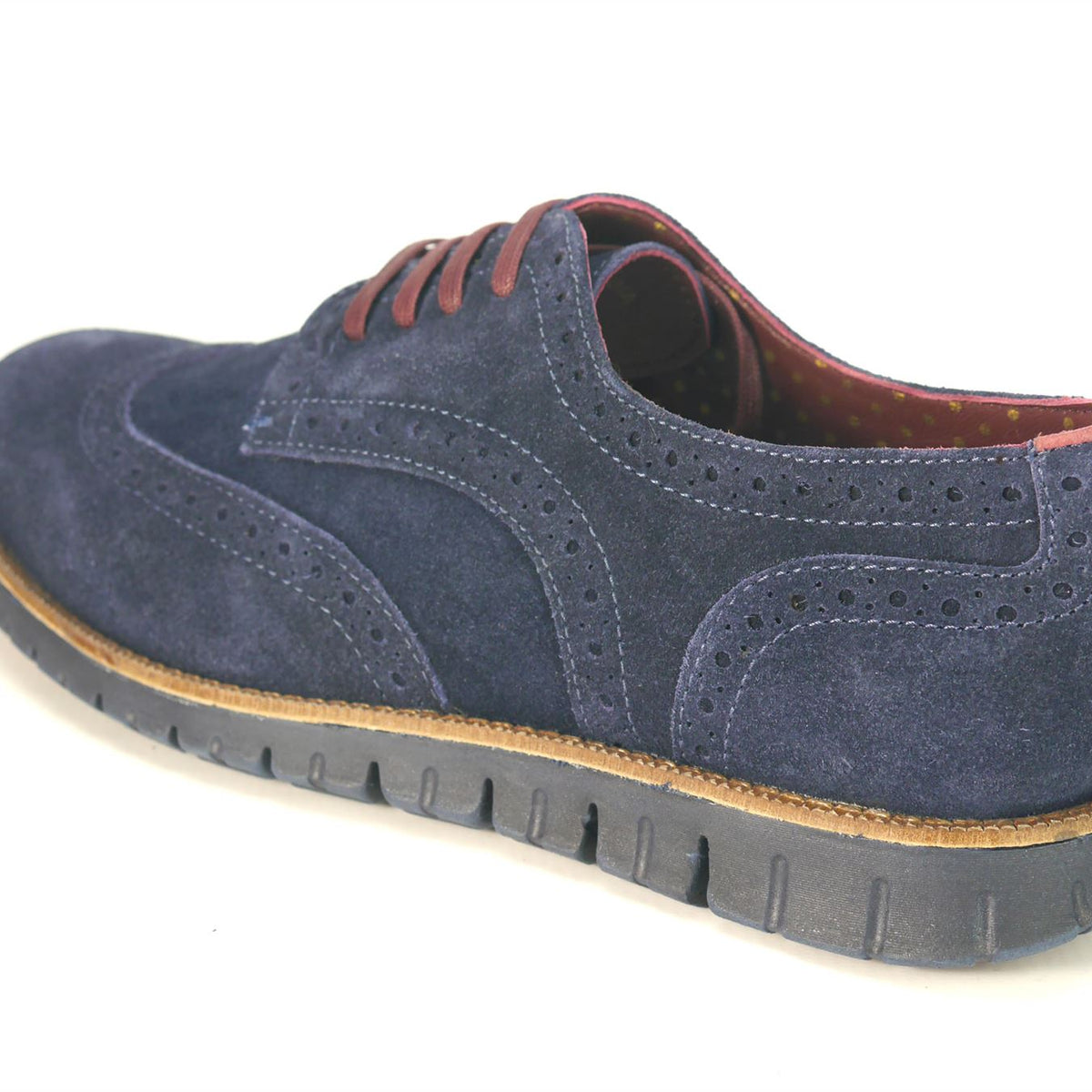 London Brogues Gatz Derby Suede Lightweight Flexible Mens Shoes