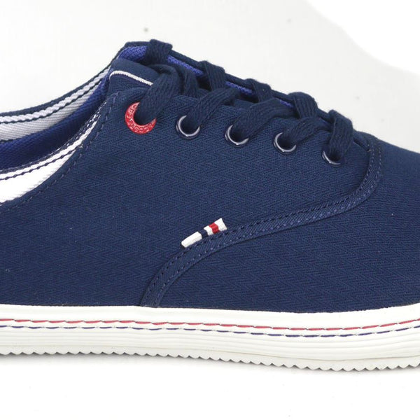 Lacoste Manville Tennis AP SRM Mens Canvas Shoes Navy Blue Trainers