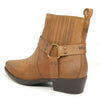 Wrangler Tex Strap Mid Cowboy Western Pull On Chelsea Leather Boots