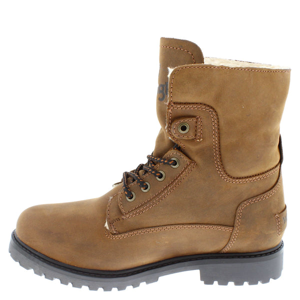 Wrangler Aviator Mens Hi Leg Lace Up Leather Warm Boots
