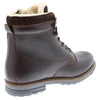 Frank James Glencoe Mens Lace Up Warm Fleece Zip Combat Boots