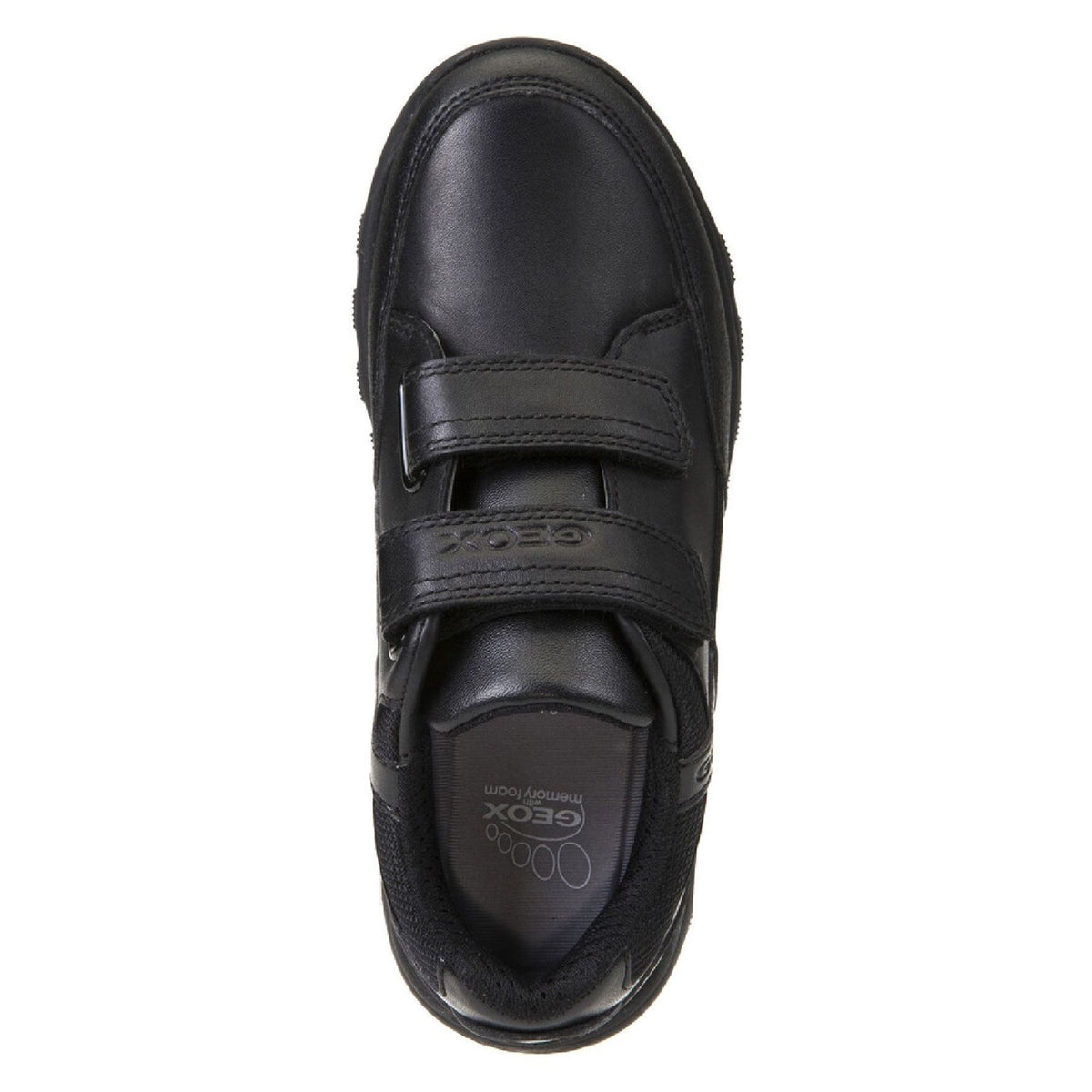 Geox Boys School Black Touch Fastening J Xunday Boy B Trainers