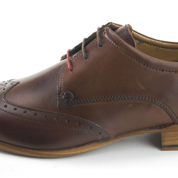 Frank James Clapham Mens Leather Brogue Lace Up Formal Shoes